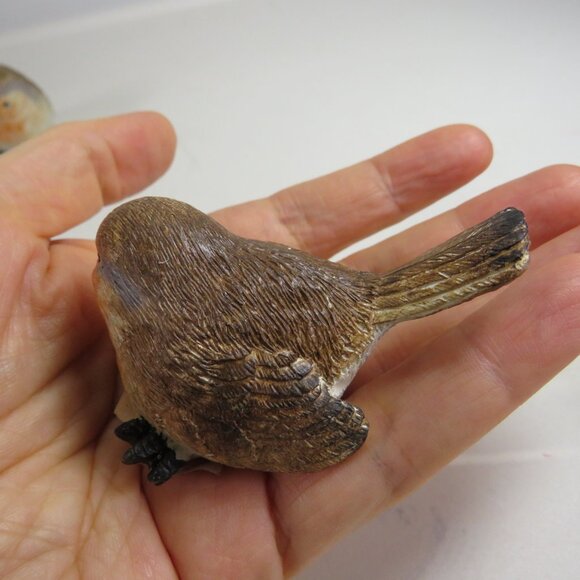 Resin (3) Bird Figurines Brown & Orange (2 are duplicates) - Picture 7 of 13